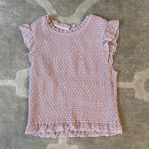 Women's Laundry Light Pink Short Sleeve Top